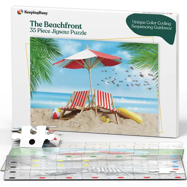 Beachfront Jigsaw Puzzle for Seniors