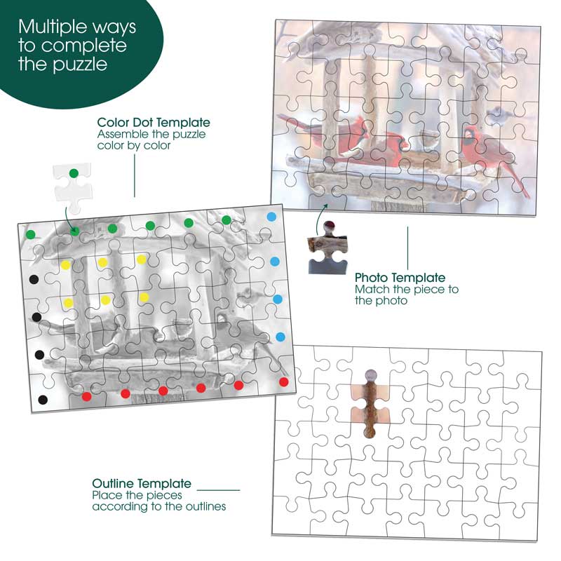 multiple ways to complete the puzzle for dementia patients