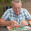 Dementia Patient doing Large Piece Jigsaw Puzzles for Adults