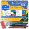 coloring activity book with coloring set for dementia patients