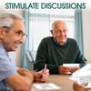 conversation cards stimulate discussions with seniors