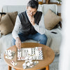 senior matching dominoes to template