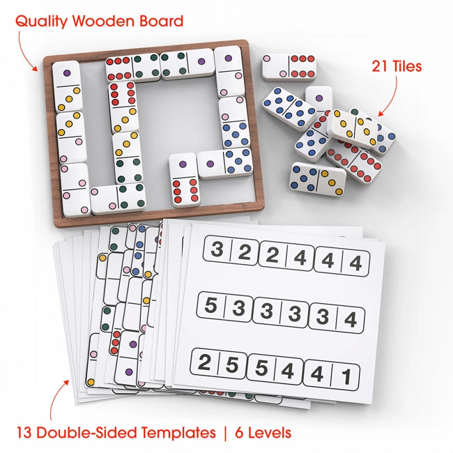 dominoes for seniors with quality wooden board and templates