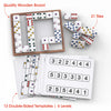 dominoes for seniors with quality wooden board and templates