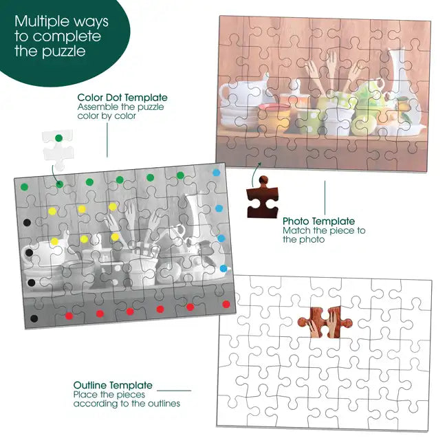 multiple ways to complete the puzzle for dementia patients
