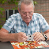 Senior doing Kitchen Puzzle