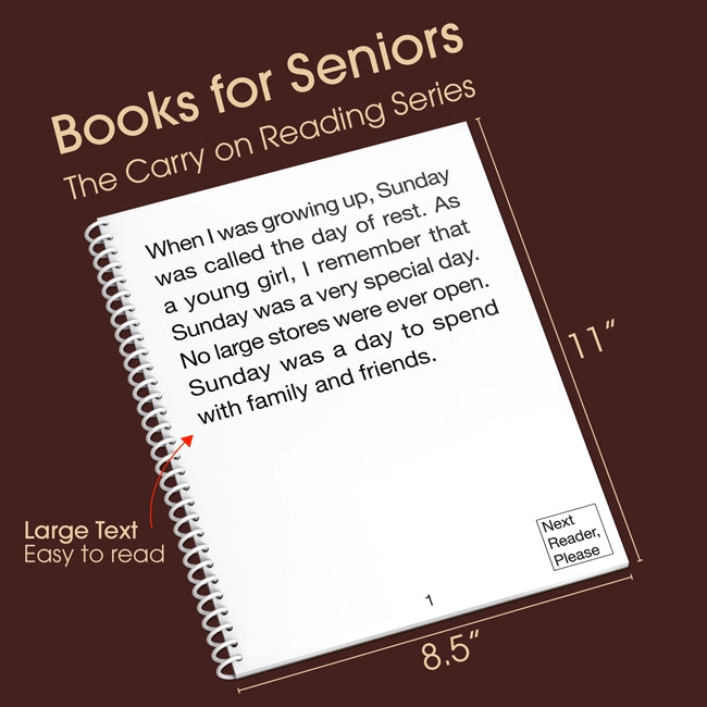 large print books for seniors with dementia easy to read