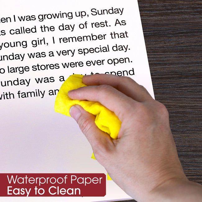 large print books easy to clean for seniors with dementia