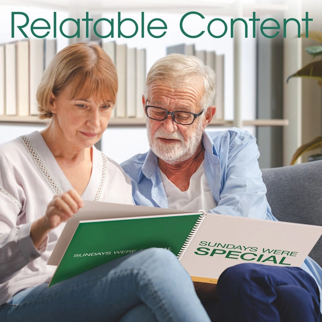 large print books geared towards seniors with dementia