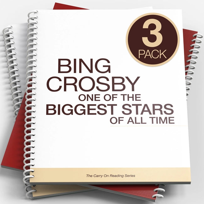 bing Crosby large print books for seniors with dementia and Alzheimer's