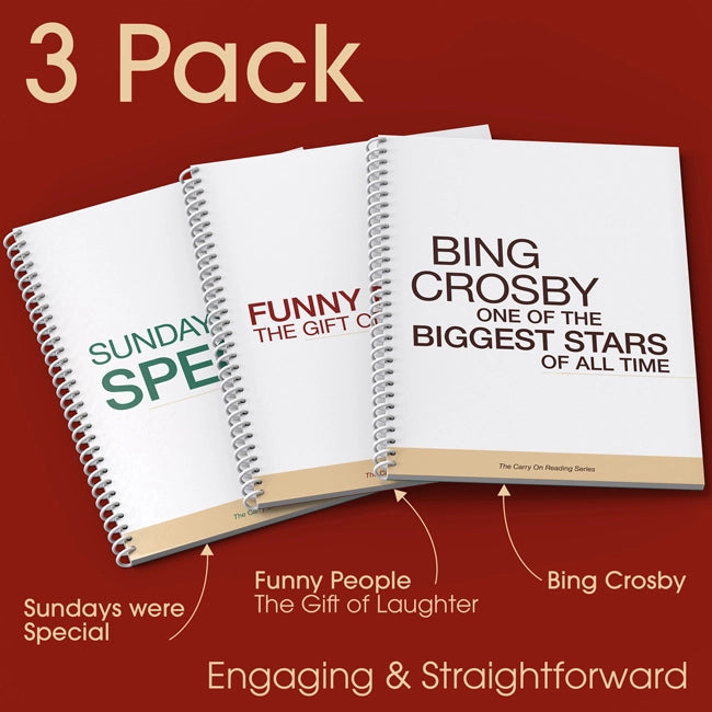 large print book 3 pack for seniors
