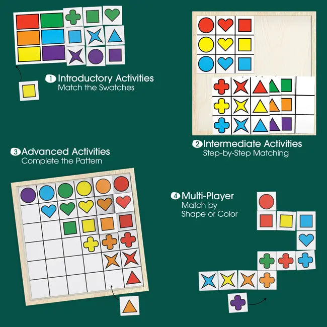 How to play match the shapes brain game for seniors with dementia