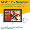 match by number puzzle with jumbo pieces