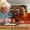 women enjoying dementia jigsaw puzzle