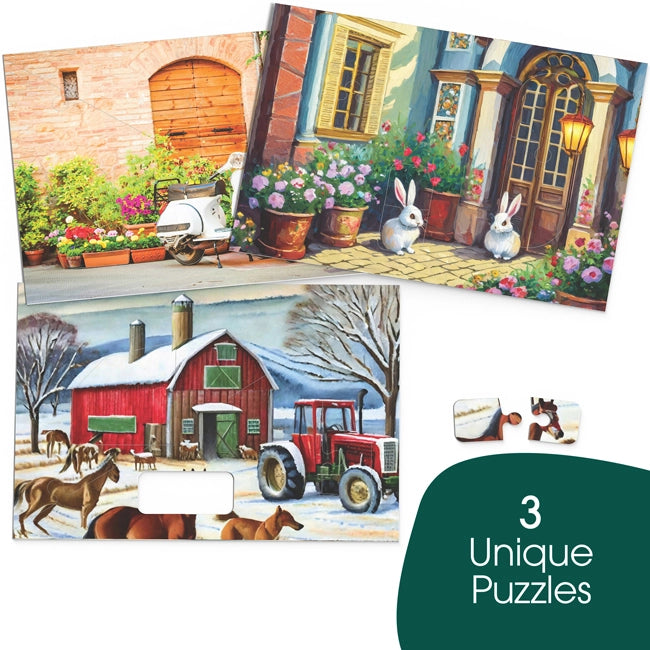 3 unique jigsaw puzzles for seniors with dementia and Alzheimer's