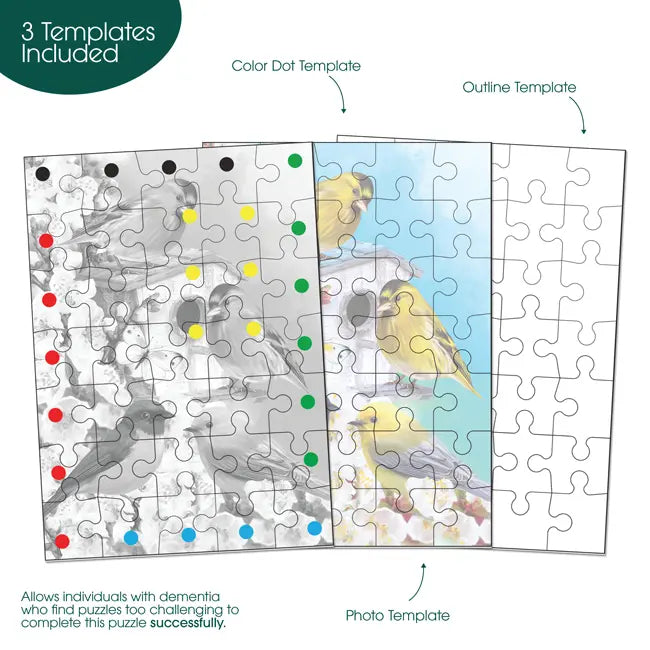 Templates for Singing Around the Birdhouse Dementia Puzzles