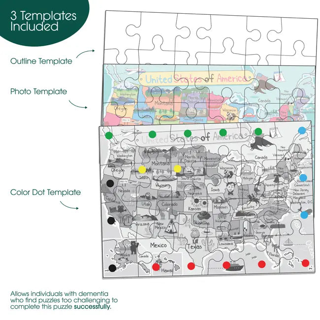 templates for cartoon states jigsaw puzzle games