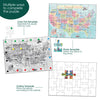 cartoon states puzzles for dementia patients with templates