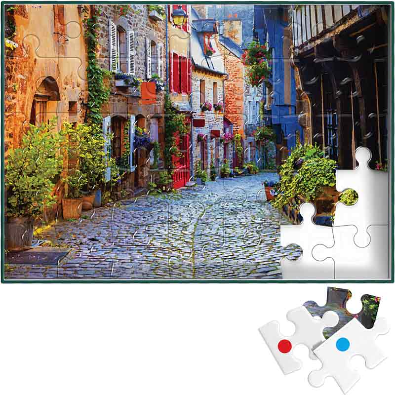 Town in Color Jigsaw Puzzles for People with Dementia