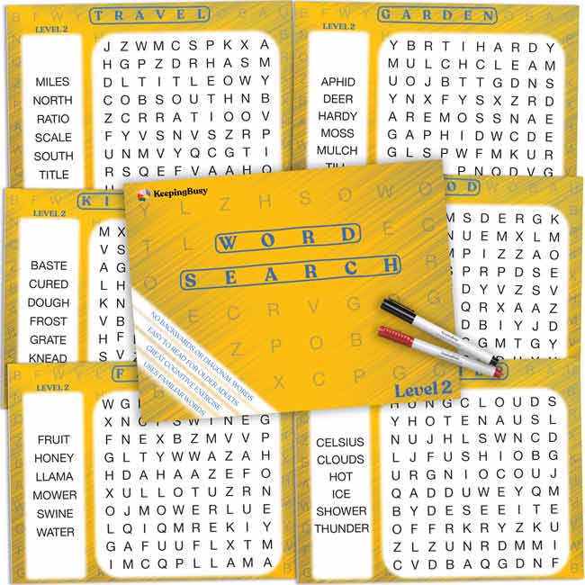 Word Search Dementia Puzzles