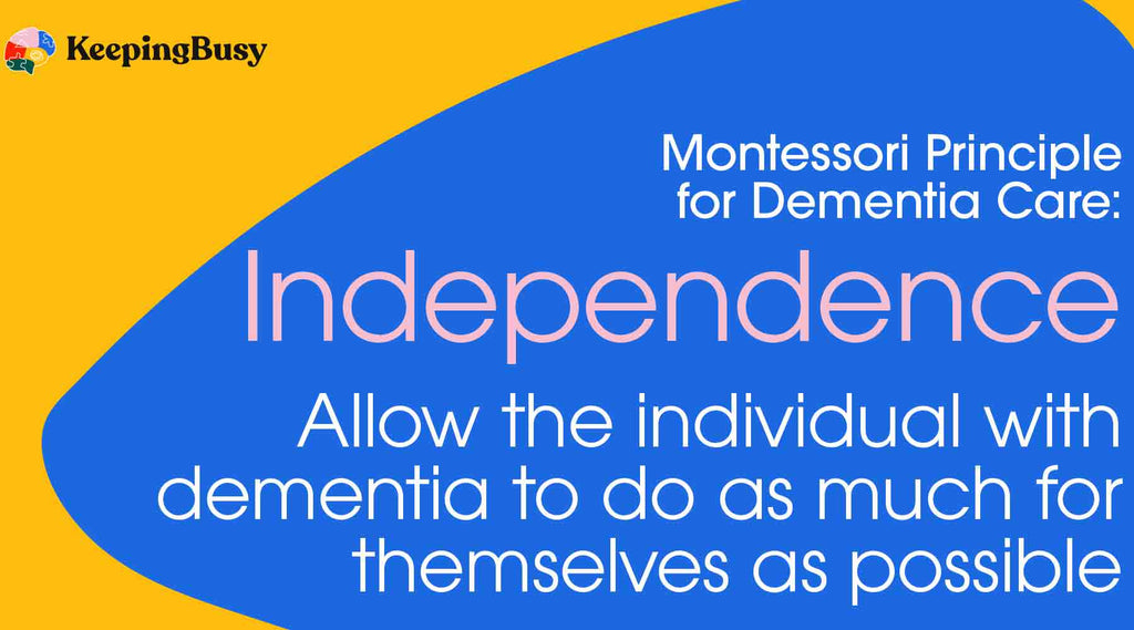 Montessori Principle of Independence Infographic