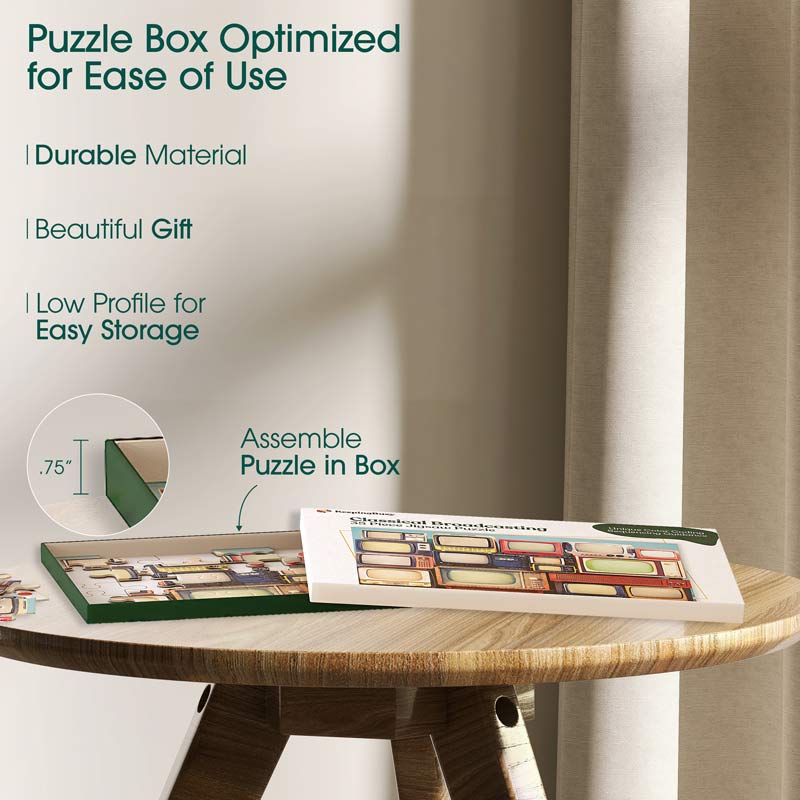 Broadcasting Puzzle Box Jigsaw Puzzle for Seniors