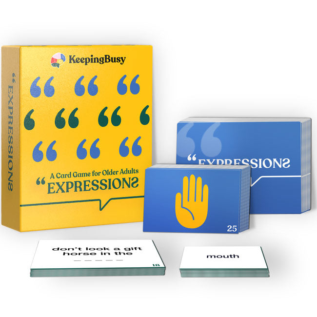 Expressions Card Game for Seniors with Dementia & Alzheimer's