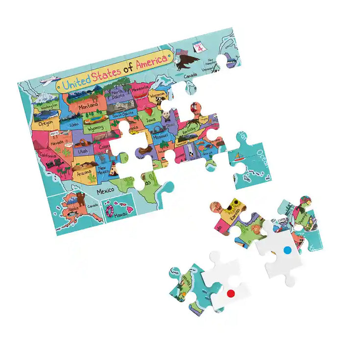 Cartoon States Jigsaw Puzzle