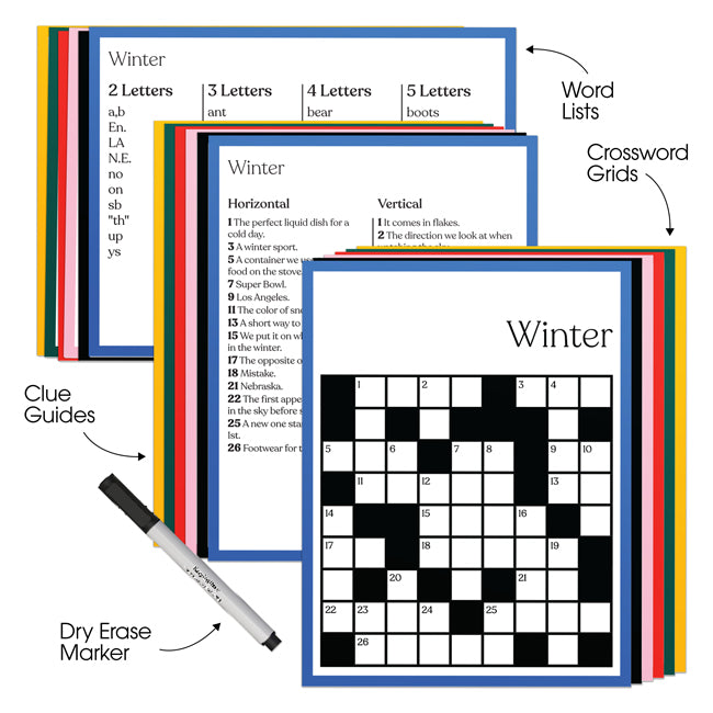 Contents for Simple Crossword Puzzle for Seniors with Dementia and Alzheimer's