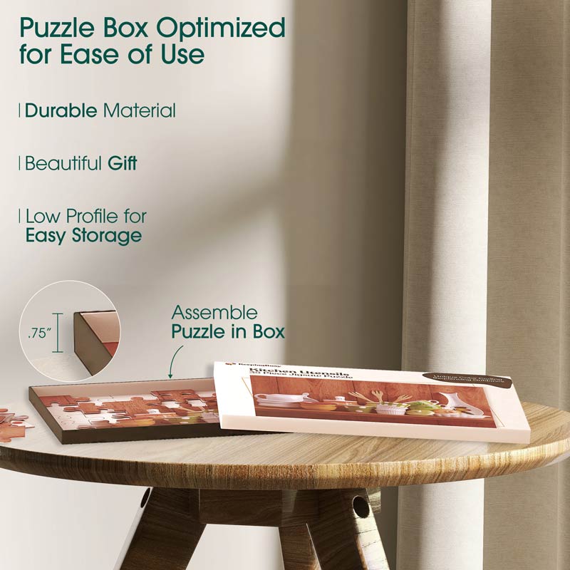 large piece jigsaw puzzle box for patients with Alzheimer's