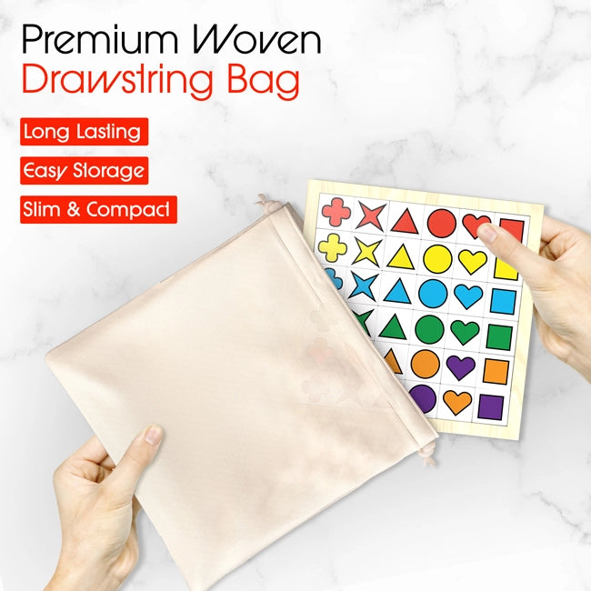 Premium Woven Drawstring Bag Included