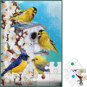 Singing Around the Birdhouse Jigsaw Puzzle for Dementia Patients