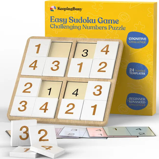 Easy Sudoku Game Puzzle for Alzheimer's Patients