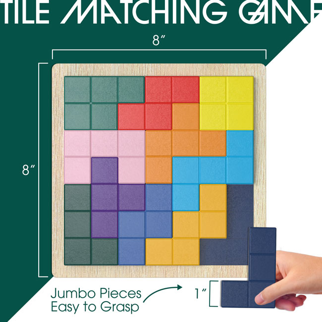 Tile Matching Game Jigsaw Puzzles for People with Dementia Large Pieces