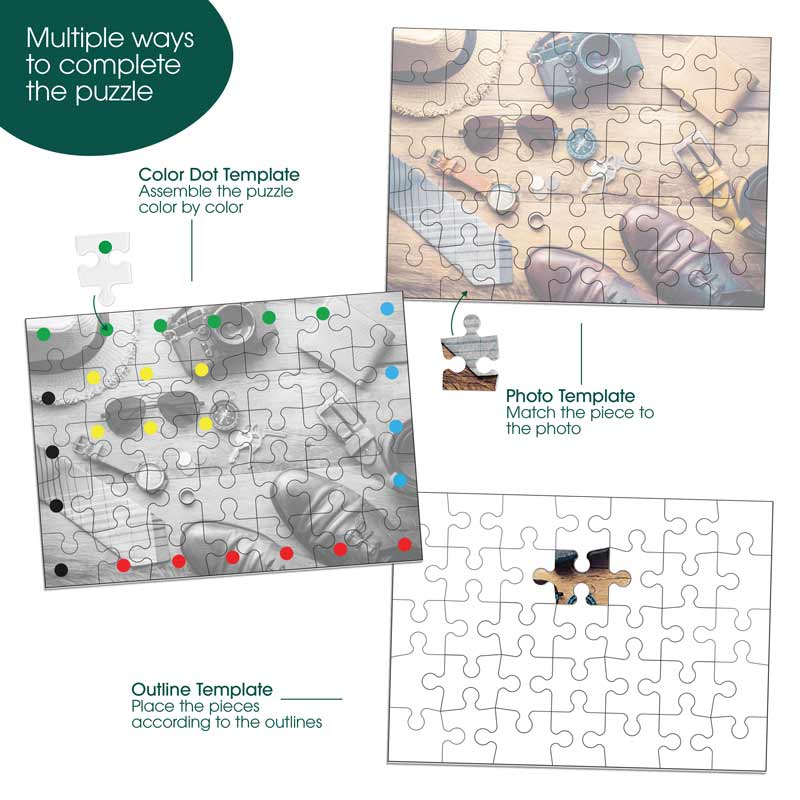 Complete Travel Jigsaw Puzzle for Seniors with dementia and Alzheimer's