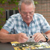 Senior doing Vintage Jigsaw for Older Adults