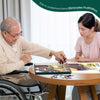 Dementia Patient doing Vintage Jigsaw for Older Adults