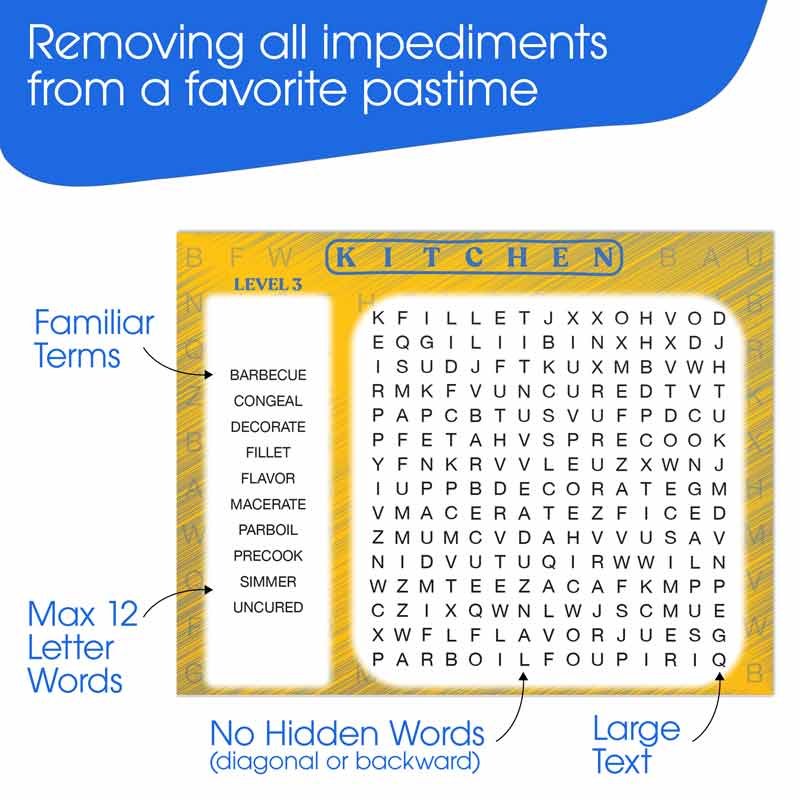 Favorite Word Search Dementia Puzzles